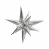 Unique Silver Star-Burst Foil Balloon 27.5"