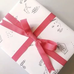 Abbie Ren Illustration Cards + Gift Wrap Skiing Wrapping Paper Roll