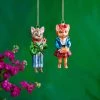 Glitterville Studios Nathalie Lete Dressed Fancy Feline Ornament