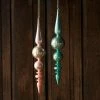Glitterville Studios Long Pastel Finial Ornament 16.5" 2 Glitterville Studios Long Pastel Finial Ornament 16.5"