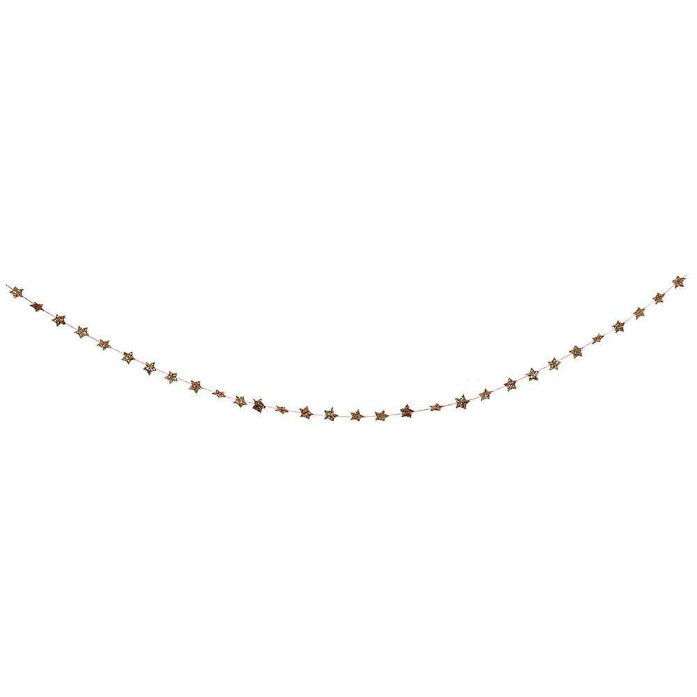 Meri Meri Party Glittered Gold Star Mini Garland 6 Meri Meri Party Glittered Gold Star Mini Garland