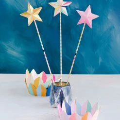 Christmas Glitterville Studios Rainbow Wand & Rainbow Crown