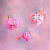 Glitterville Studios Royal Heart Valentine's Day Display (Set Of 3)