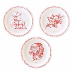 My Mind’s Eye Believe Collection Red Vignette Plate Set 7"