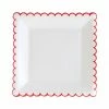 My Mind’s Eye Party Believe Collection Cream/Red Scalloped Plates 7"