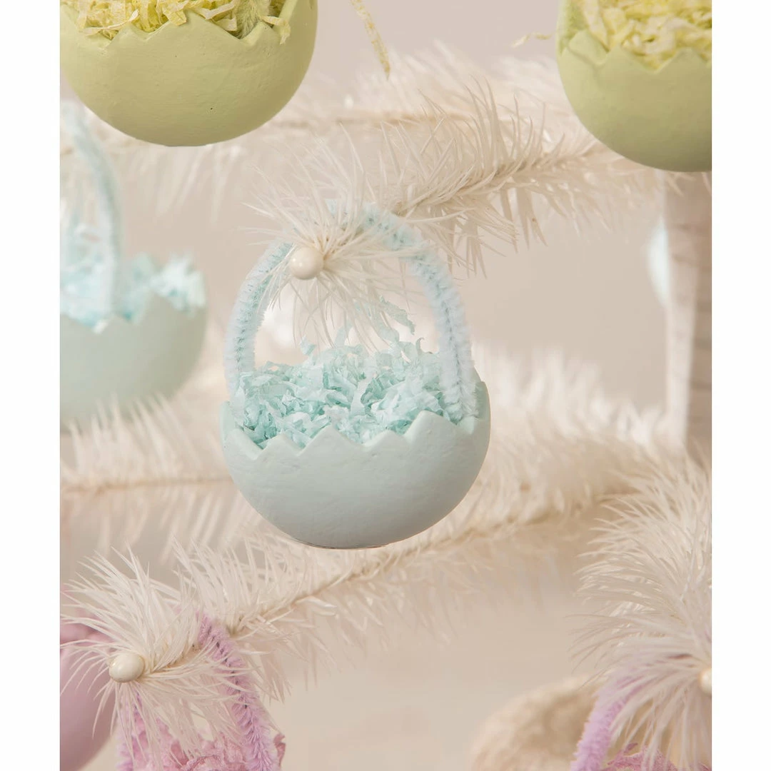 Bethany Lowe Pastel Cracked Egg Ornament Set (Set Of 6) Ornaments 7 Bethany Lowe Pastel Cracked Egg Ornament Set (Set Of 6) Ornaments
