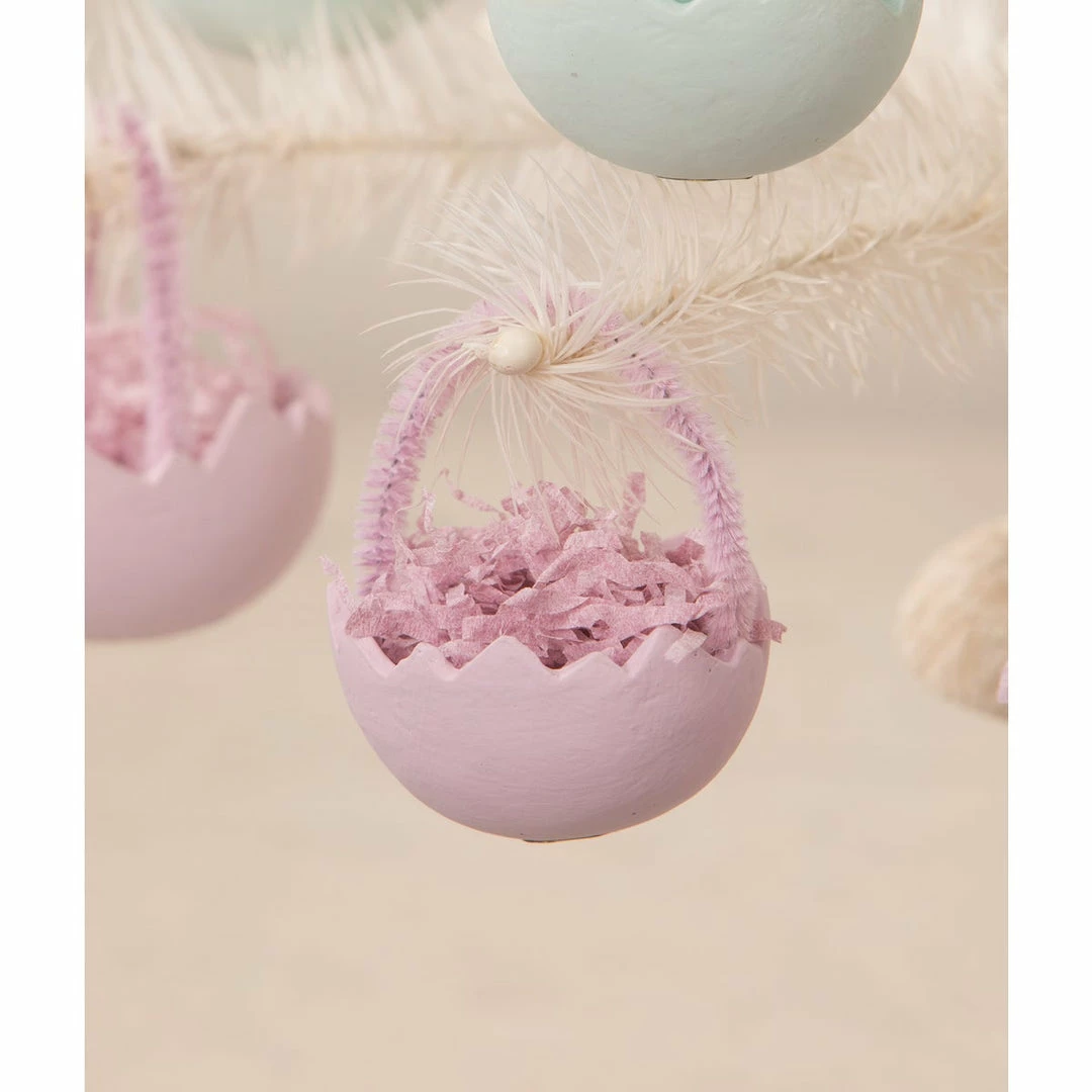 Bethany Lowe Pastel Cracked Egg Ornament Set (Set Of 6) Ornaments 9 Bethany Lowe Pastel Cracked Egg Ornament Set (Set Of 6) Ornaments