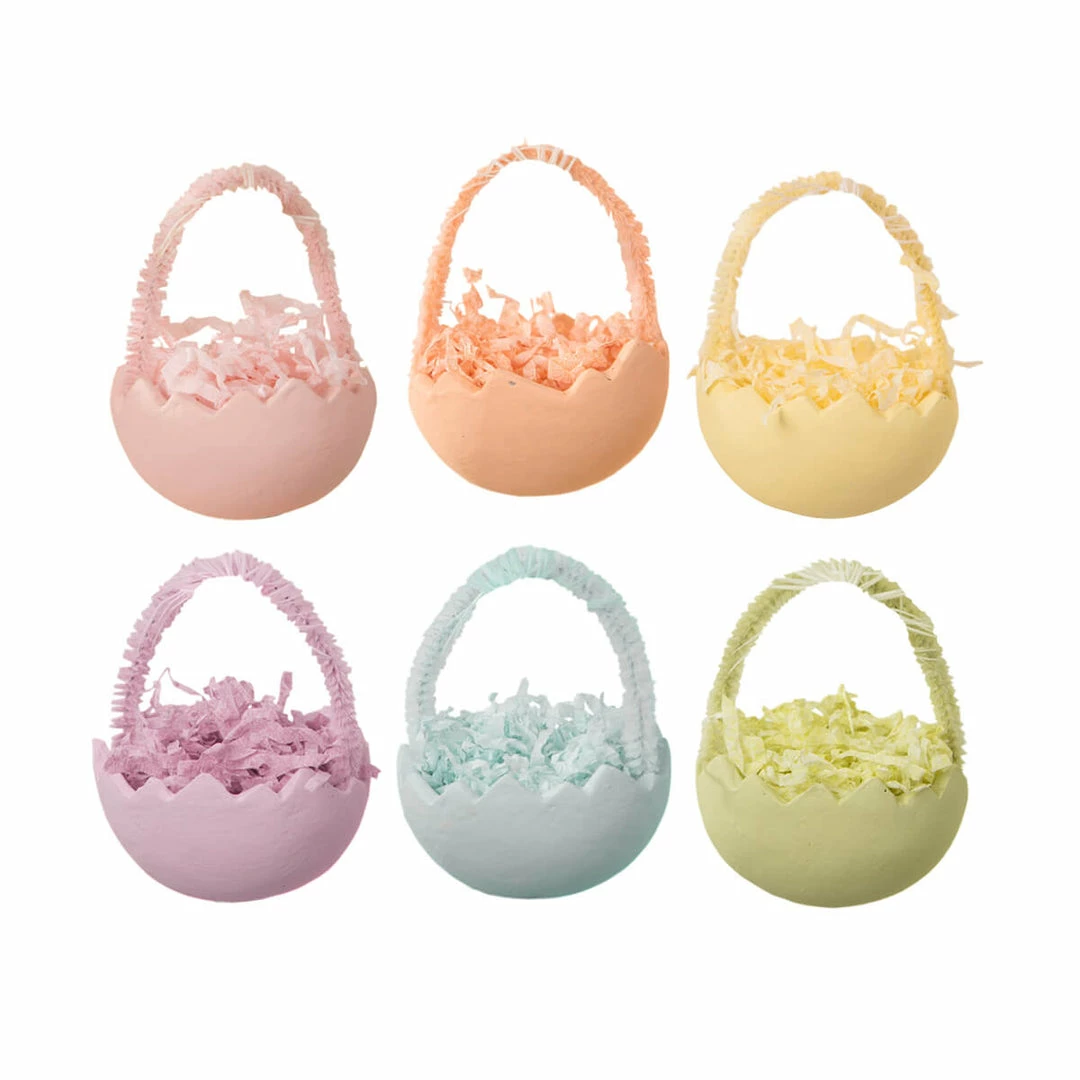 Bethany Lowe Pastel Cracked Egg Ornament Set (Set Of 6) Ornaments 3 Bethany Lowe Pastel Cracked Egg Ornament Set (Set Of 6) Ornaments