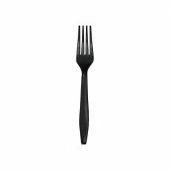 Cutlery Black Plastic Forks 24ct