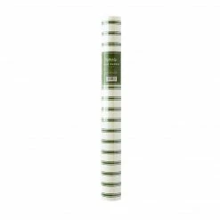 My Mind’s Eye Party Botanical Holiday Collection Green Ticking-Stripe Table Runner