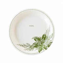My Mind’s Eye Party Botanical Holiday Collection Green Vignette Plate Set 7