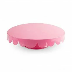 Cakewalk Party Pink Metal Cake Stand