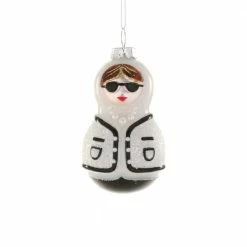 Cody Foster & Co. PREORDER: Chic Babushka Ornament 4.25"