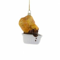 Cody Foster & Co. Christmas PREORDER: Chicken Nugget W/ BBQ Dipping Sauce Ornament 3.5"