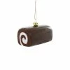 Cody Foster & Co. Chocolate Swiss Roll Ornament 3.5" Christmas