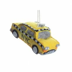 Silk Road Bazaar Christmas Classic Taxi Felt Ornament