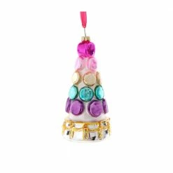 Cody Foster & Co. Colorful Macaron Tower Ornament 5.5" Christmas