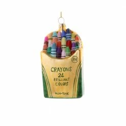 Cody Foster & Co. Crayon Box Ornament 4.5"