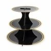 Cakewalk Party Noir / Black And Gold Paper Cupcake Stand