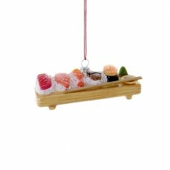 Cody Foster & Co. Christmas Deluxe Sushi Board Ornament 4.5"