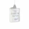 Cody Foster & Co. PREORDER: Silver Flask Ornament 4.25" Christmas