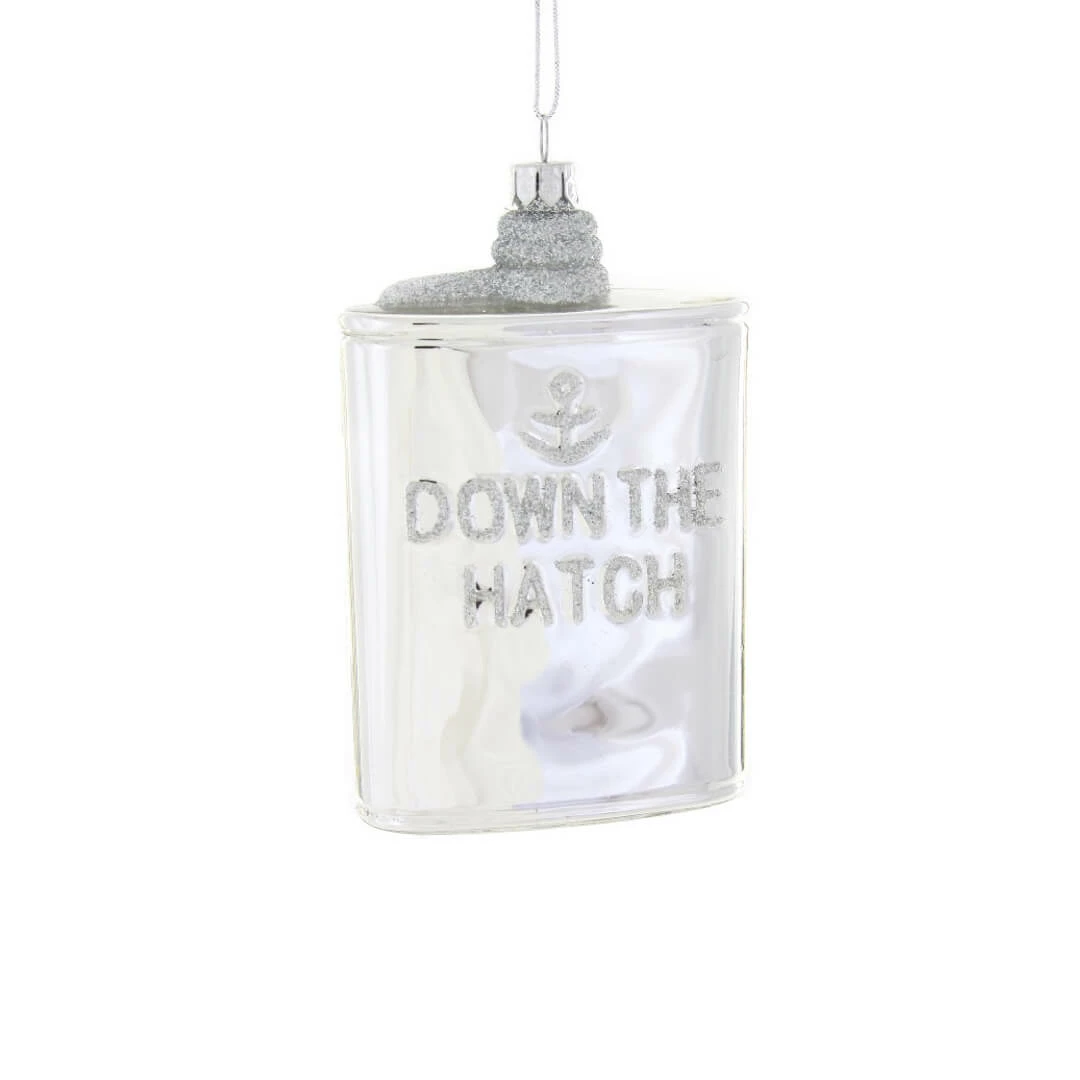Cody Foster & Co. PREORDER: Silver Flask Ornament 4.25" Christmas 3 Cody Foster & Co. PREORDER: Silver Flask Ornament 4.25" Christmas
