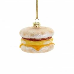Cody Foster & Co. Egg McMuffin Sandwich Ornament 2.5" Christmas