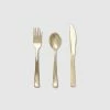 Coterie Party Supplies Metallic Gold Cutlery (30 Count)