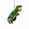 Silk Road Bazaar Christmas Green T-Rex Felt Ornament