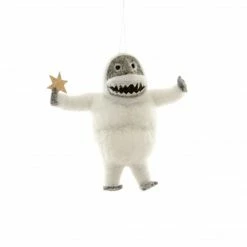 Cody Foster & Co. Felted Abominable Snowman Ornament 6"