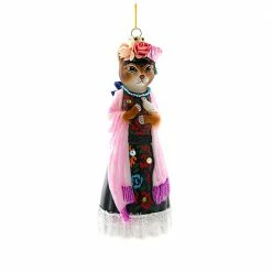Cody Foster & Co. Frida Catlo Ornament 6.5" Christmas