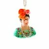 Cody Foster & Co. Christmas PREORDER: Frida Kahlo In Green Blouse Ornament, 3"