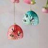 Christmas Glitterville Studios Bee Hive Ornament 3.25"