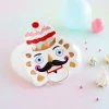 Glitterville Studios Colonel Cupcake Plate