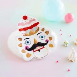 Glitterville Studios Colonel Cupcake Plate
