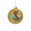 Cody Foster & Co. PREORDER: Gold Glittered Tiger Bauble, 4" 2 Cody Foster & Co. PREORDER: Gold Glittered Tiger Bauble, 4"