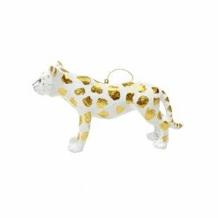Cody Foster & Co. Gold Spotted Cheetah Ornament 4.25