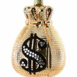 Cody Foster & Co. Gold Money Bag Ornament 4"