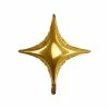 Qualatex Metallic Gold Star Point Foil Balloon 20" Party 2 Qualatex Metallic Gold Star Point Foil Balloon 20" Party