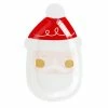 My Mind’s Eye Party Golden-Cheeked Santa Face Plates 9"