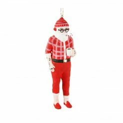Cody Foster & Co. PREORDER: Hipster Santa Ornament 6"