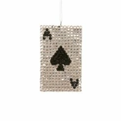 Cody Foster & Co. Jeweled Ace Of Spades Ornament 3.75"