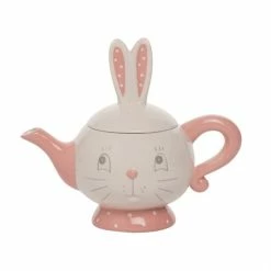 Transpac Imports Johanna Parker Easter Dottie Tea Pot