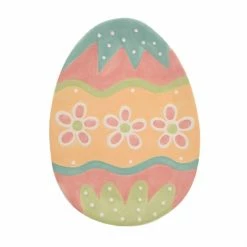 Transpac Imports Johanna Parker Easter Dottie Parade Egg Platter