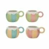 Transpac Imports Johanna Parker Easter Dottie Tea Cups (Set Of 4)