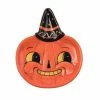 Transpac Imports Johanna Parker Halloween Character Pumpkin Face Plate
