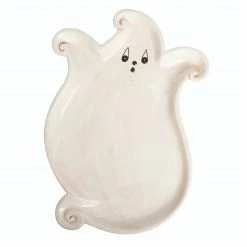 Transpac Imports PREORDER: Johanna Parker Halloween Ghost Platter