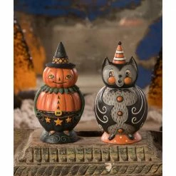 Bethany Lowe Johanna Parker Halloween Pumpkin Pete Spooks Jar