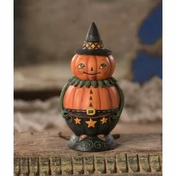 Bethany Lowe Johanna Parker Halloween Pumpkin Pete Spooks Jar