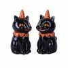 Transpac Imports PREORDER: Johanna Parker Halloween Vintage Cat Salt & Pepper Shakers 2 Transpac Imports PREORDER: Johanna Parker Halloween Vintage Cat Salt & Pepper Shakers